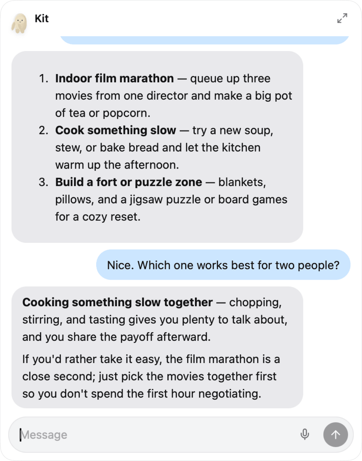 Quick Chat over any app
